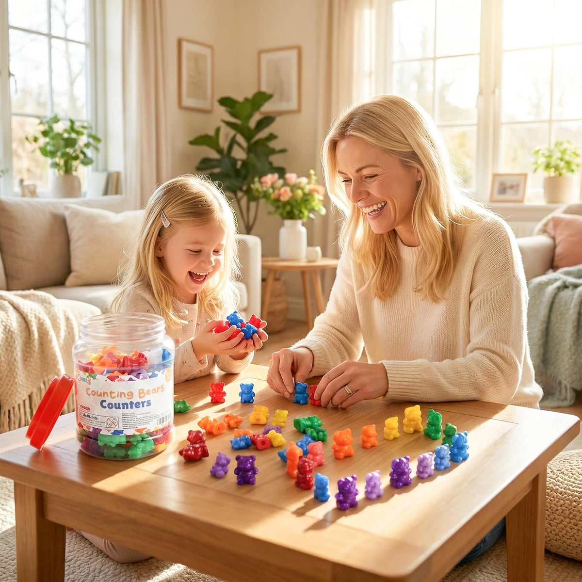 Bmag Counting Bears with Matching Sorting Cups - 120 Bears (60 Large + 60 Small) - image 4