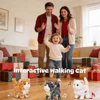 Easfan Walking Dog Toy for Kids Barking Interactive Puppy Stuffed - Tabby cat - image 3