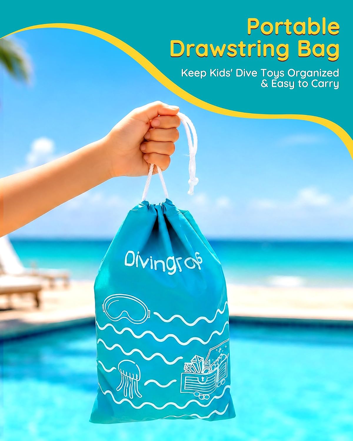 20Pcs Summer Pool Diving Swimming Toys for Kids Ages 3-12 - 30blue - image 4