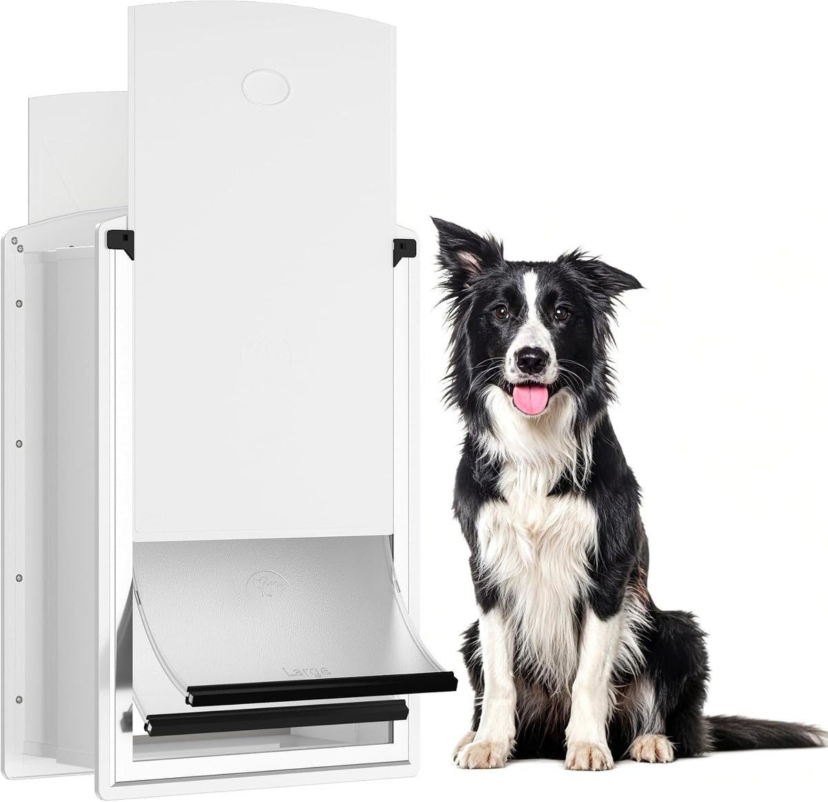 Cat Door for Wall, Energy Efficient Pet Entry Door – Essentials for Cats - Large