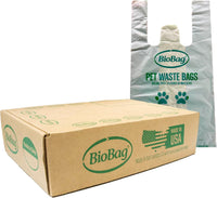 BioBag Compostable Dog Poop Bags, Standard Size, Plant-Based - Bags With Handles