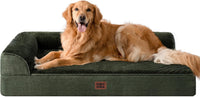 EHEYCIGA Orthopedic Dog Bed Medium Size, Memory Foam Dog Bed - Dark Green / 44.0"L x 32.0"W x 6.5"Th