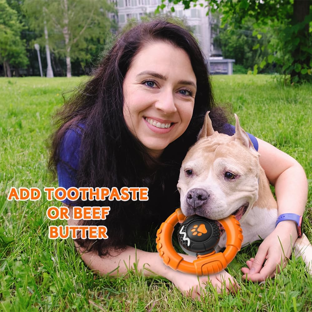 Dog Toys for Aggressive Chewers Large Medium Small Breed - Orange / Medium - image 2
