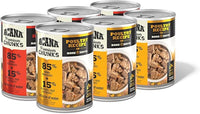 ACANA Premium Chunks in Bone Broth Grain-Free Wet Dog Food Variety Pack: Beef + Poultry Recipes 12.8oz Cans (6 Count, 3 of Each)