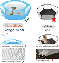 Pawaboo Small Animal Playpen, Waterproof Portable Pet Cage Tent - C-Light Blue / 1 - image 3