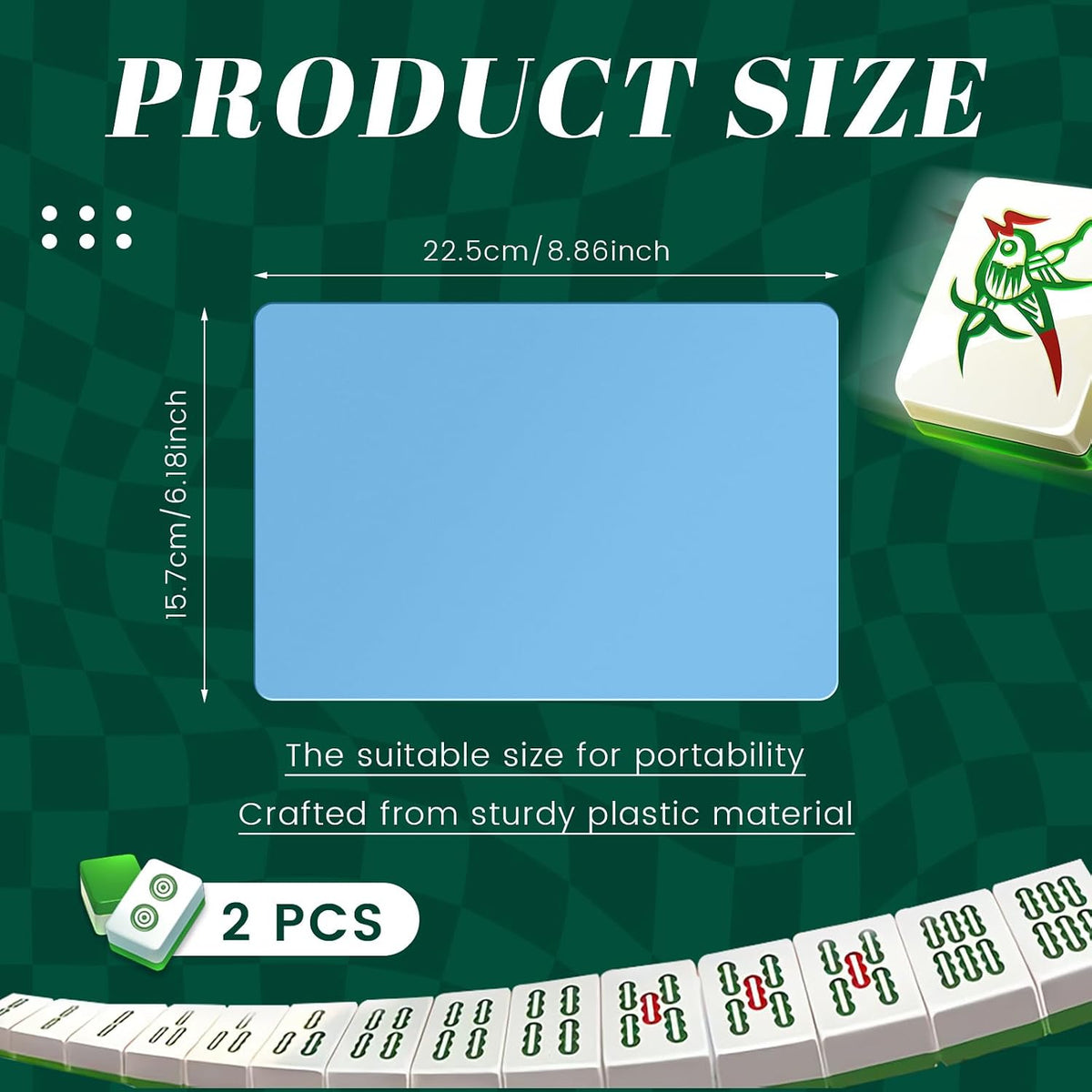 Seenelling 2026 Mahjong Tile Mixer Shuffler for Mixing - 2 / Light Blue - image 3