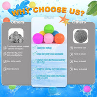 Reusable Water Balloons 6 Pcs with Mesh Bag - Pure Color / 6 Pcs - image 3