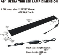 Ultra-Slim Full Spectrum LED Aquarium Light with Adjustable - 48-54" - image 2