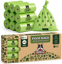 Pogi's Compostable Dog Poop Bags, Leak-Proof, 18 Rolls - 135 Count (Pack of 1) / Unscented