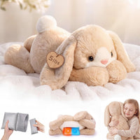 Mewaii Weighted Stuffed Animals Cow Plush, Heatable Coolable - Cream White