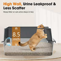 2PACK Stainless Steel Litter Box - Dark Grey / M - image 3