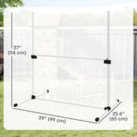 PawHut 4 Piece Dog Agility Training Equipment for Dog Agility Course - 6 Piece / White - image 3