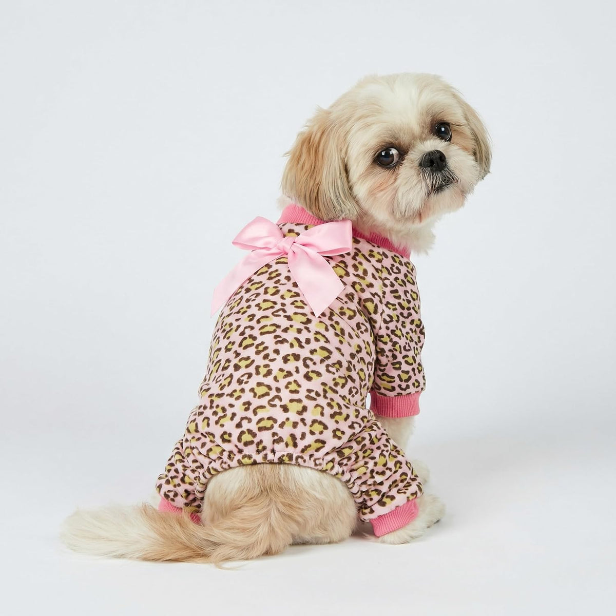 Fitwarm Funny Duck Dog Pajamas - Leopard / Small - image 3