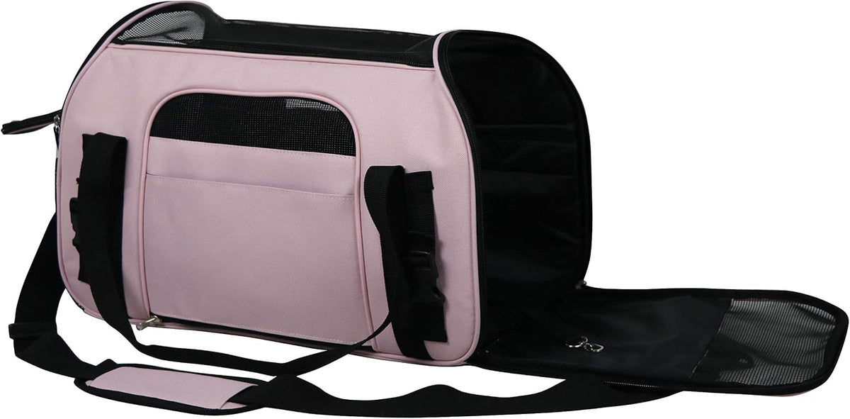 EliteField Soft-Sided Pet Carrier for Cats & Small Dogs – Essentials for Dogs - 19.0"L x 10.0"W x 13.0"H / Pink - image 3
