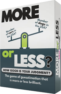 More or Less Card Game, Board Games for Adults & Teens, Age 12+