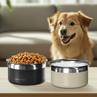 Gardner Pet Dog Bowls 1 Gallon Stainless Steel Dog Water Bowl – Essentials for Dogs - Black / Large (3.85L) - image 4