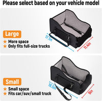 Center Console Dog Car Seat for Small Dogs - Full-size truck black - image 4
