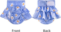 Washable Female Dog Diapers, Durable Pet Skirt for Dog Dress - Large / Pink Green Blue - image 4