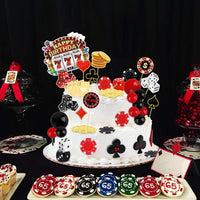 Hooqict 43 piece Halloween cake topper set with sign, tombstone, skulls, trees and spiders - view 37