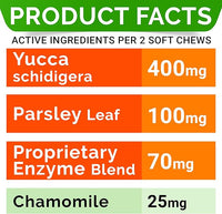 STRELLALAB No Poo Chews for Dogs - Coprophagia & Stool Eating Deterrent with Probiotics, Digestive Enzymes & Breath Aid Support - Stop Dog Poop Eating (120Ct, Poultry)