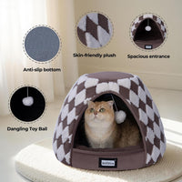 BALANCE Cat Beds for Indoor Cats - 19"L x 19"W x 16"Th / Dark Brown - image 4