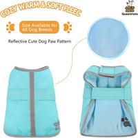 Queenmore Cold Weather Dog Coats Loft Reversible Winter Fleece Dog - X-Small / Light Blue