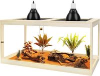 PROLEE Retile Tank, Bearded Dragon Tank - Oak / 34 Gallons