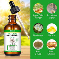 2PACK Antibiotics for Cats, Cats Antibiotics for Injections, Natural antibiotic for Cat Immune & Allergy Relief, Cough Relief, Yeast Injection, UTI Treatments, Cat Antibiotic Supplement Drops, 2*60ML