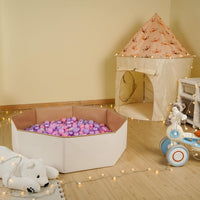 TRENDPLAY ball pit balls in star, heart and round shapes with pastel colors - view 15