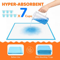 100 Count Puppy Pads 28"x34", Super Absorbent - 28"x34" 30-Count - image 4