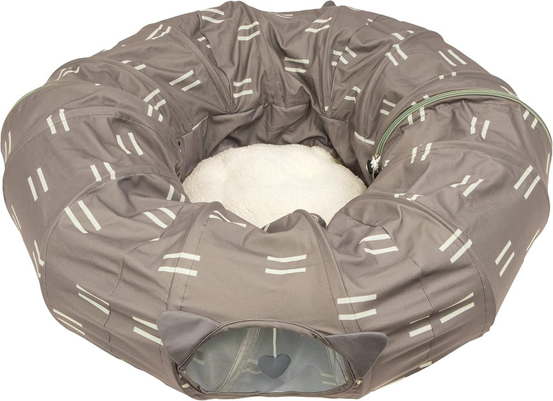 Kitty City Large Cat Tunnel Bed - Brown