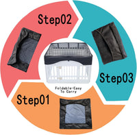 Dog Playpen Mesh Top Cover - Black / Fits 36" 4-Panel dog playpen - image 3