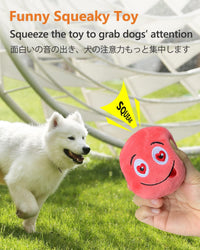 SCHITEC Squeaky Dog Toys, [6 Pack] Soft Stuffed Plush Balls with Squeakers, Interactive Fetch Play - Medium 2.9" - image 2