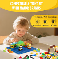 Lekebaby 6 Pack Classic Baseplates 10" x 10" - Blue / 6 Pack - image 2