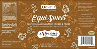 Uckele by SmartEquine Equi Sweet Molasses | Sugar-Free Liquid with Stevia | Perfect for Picky Eaters, Enhances Feed Palatability | 1 Gallon