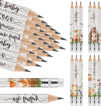 Tinlade 60 Pcs Baby Shower Pencils for Games, Mini Golf Pencil - Wooden Animal