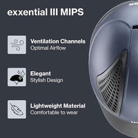 uvex exxential III MIPS - Lightweight Unisex Riding Helmet - Individual Size Adjustment - Navy mat XXS-S