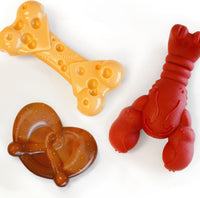 Nylabone Lobster Power Chew Toy for Dogs - Broccoli 3 Pack / Small