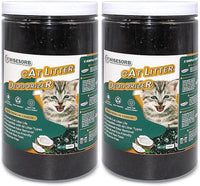 Cat Litter Deodorizer 2.4Lb Activated Carbon Litter Box Odor Eliminator Absorber Unscented Cat Litter Odor Control Room Deodorizer Solution for Homes with Pets