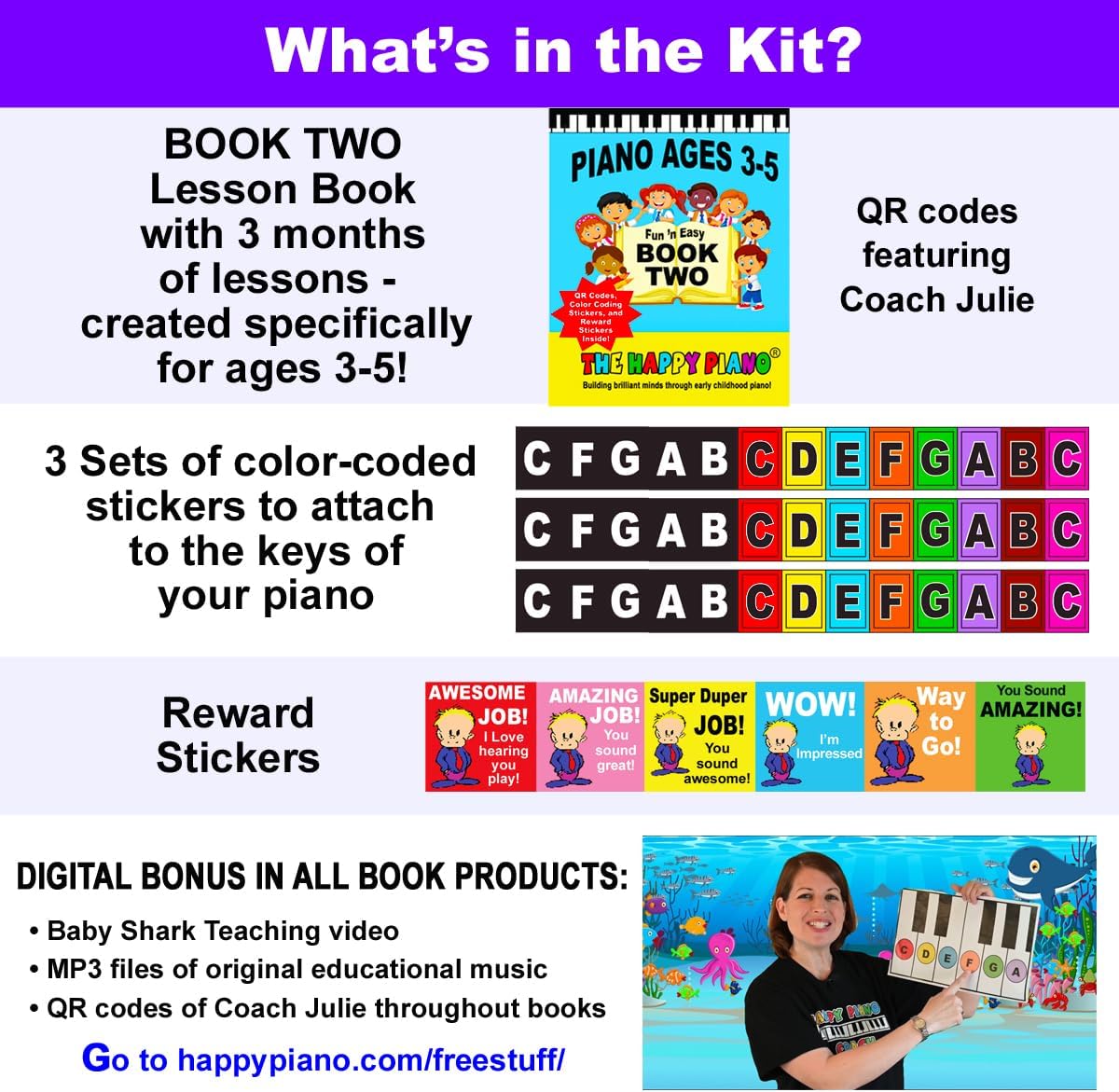 The Happy Piano Toddler Piano Book 1 Kit for Kids Ages 3-5 - Book 2 - image 2