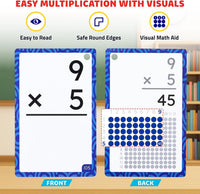 JoyCat Multiplication Flash Cards + Chart - Multiplication Flash Cards - image 3
