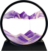 HYUGF Moving Sand Art Picture, 3D Deep Sea Liquid Motion Sand – Fun for Kids & Family - Purple / 12 inches