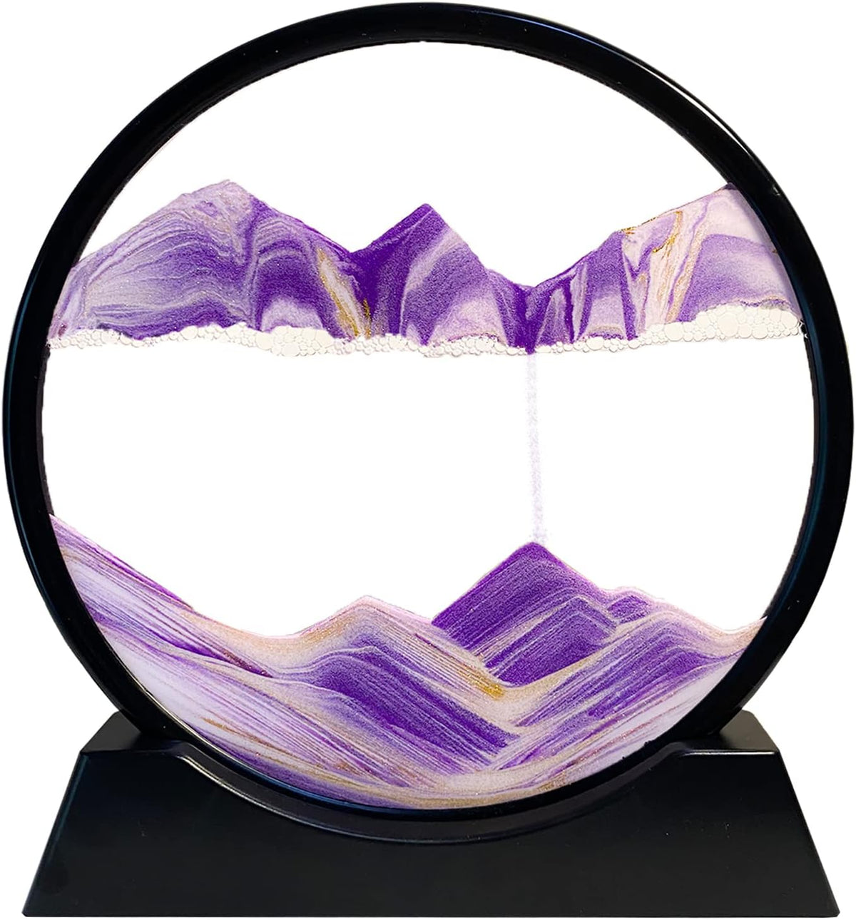 HYUGF Moving Sand Art Picture, 3D Deep Sea Liquid Motion Sand – Fun for Kids & Family - Purple / 12 inches