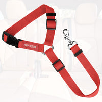 Dog Seat Belt for Car, Headrest Restraint Safety Lead, Dogs Cats – Essentials for Dogs - Red / Not elastic - image 2