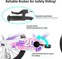JOYSTAR Pluto 12-20" Kids Bike with Light Up Training Wheels – Fun for Kids & Family - Purple / 18 Inch with Flash Training Wheels & Kickstand - image 3