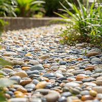 Pebbles for Indoor Plants, 10lbs Colorful Pebbles 1-2 Inch Decorative River Rocks for Planters, High Polished Stones for Vase Filler Fish Tank Landscaping Garden