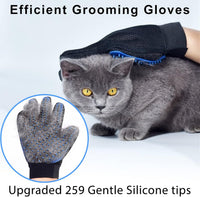 Cat Grooming Glove Brush 2-Pack, Pet Hair Remover Tool – Essentials for Cats - image 2