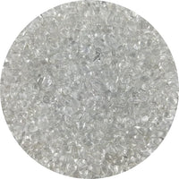 Lustering Decorative Round Glass Beads - Glass Marbles & Pebbles, Clear/Transparent 3-6mm, 1-Pound for Fire Pit Crafts, Resin Art, Vase Filler, Fish Tank & Aquarium Decoration