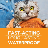 TevraPet FirstAct Plus Flea and Tick Topical for Cats over 1.5lbs, 3 Dose Waterproof Flea and Tick Control/Prevention for 3 Months