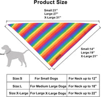 ADOGGYGO Pink Halloween Dog Bandanas Girl - Large / Rainbow - image 4